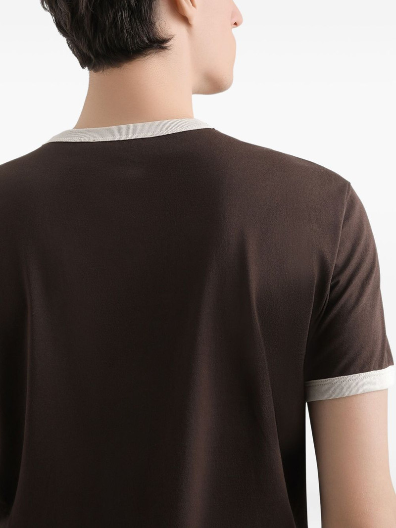 logo-embroidered T-shirt 4