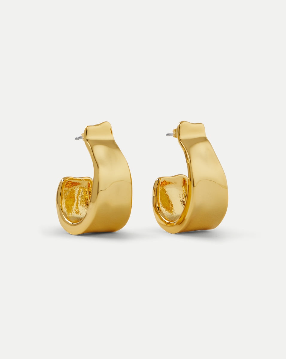MOLTEN GOLD RIBBON HOOP - 1