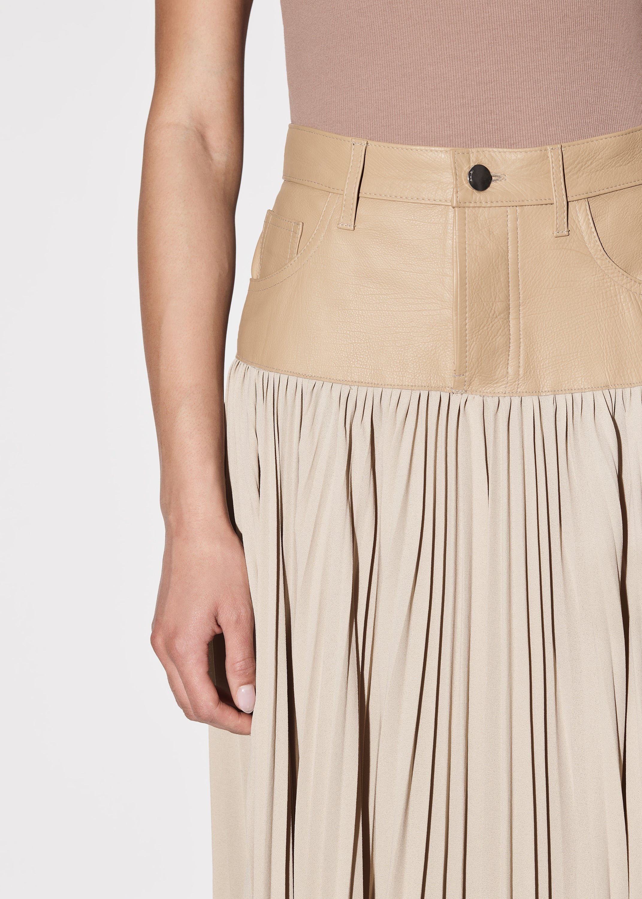 HYBRID PLEATED SKIRT - 6