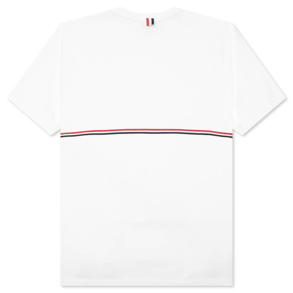 MIDWEIGHT JERSEY STRIPE S/S TEE - WHITE - 2