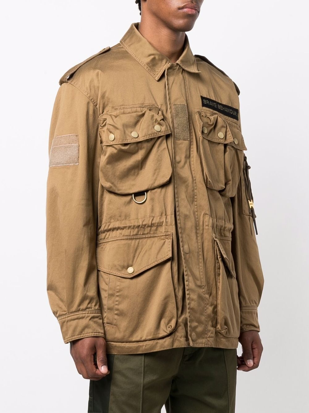 Green Label multi-pocket field jacket - 3