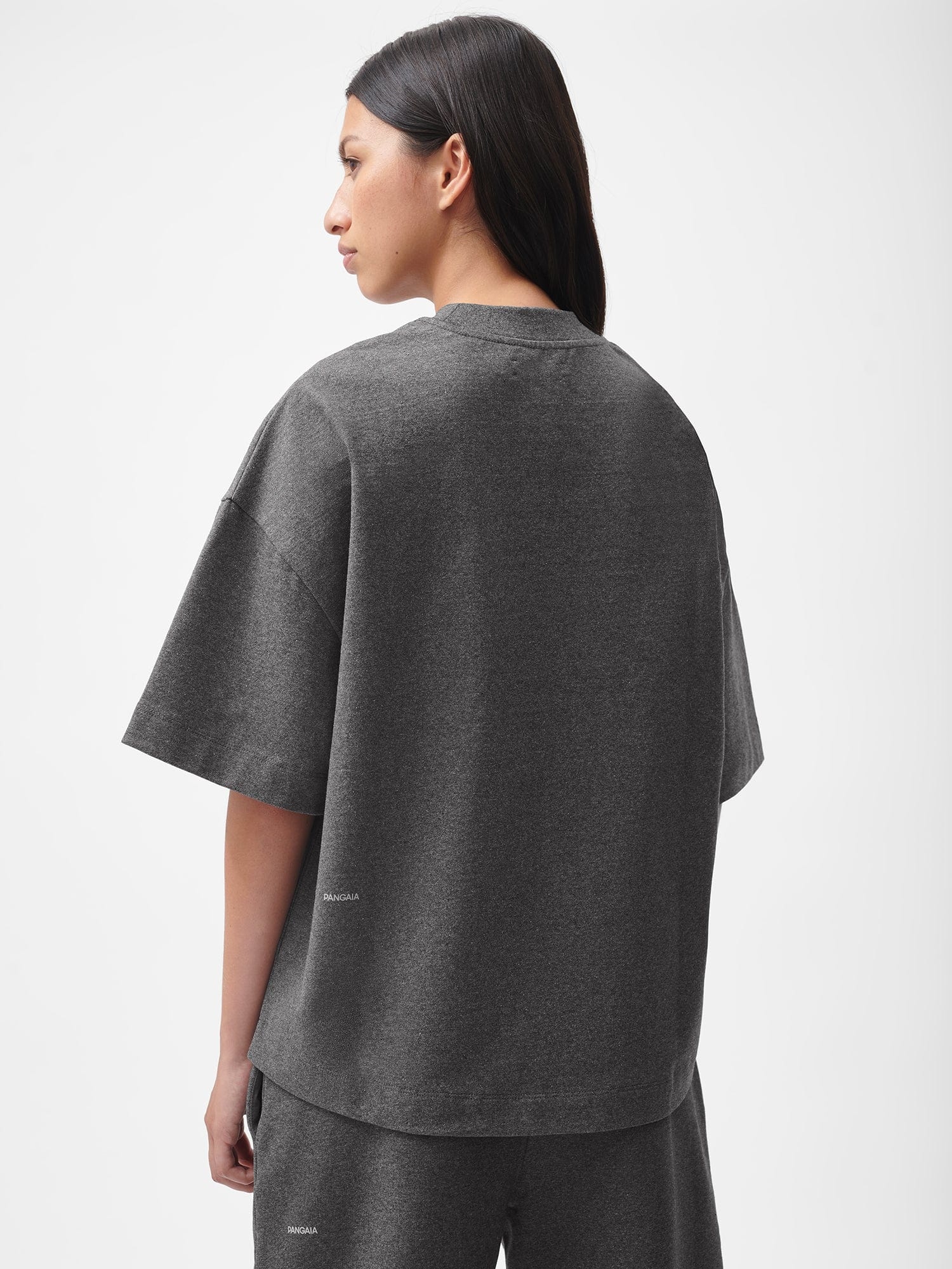 Womens Reclaimed Cotton Boxy T-shirt - Reclaim Charcoal - 3
