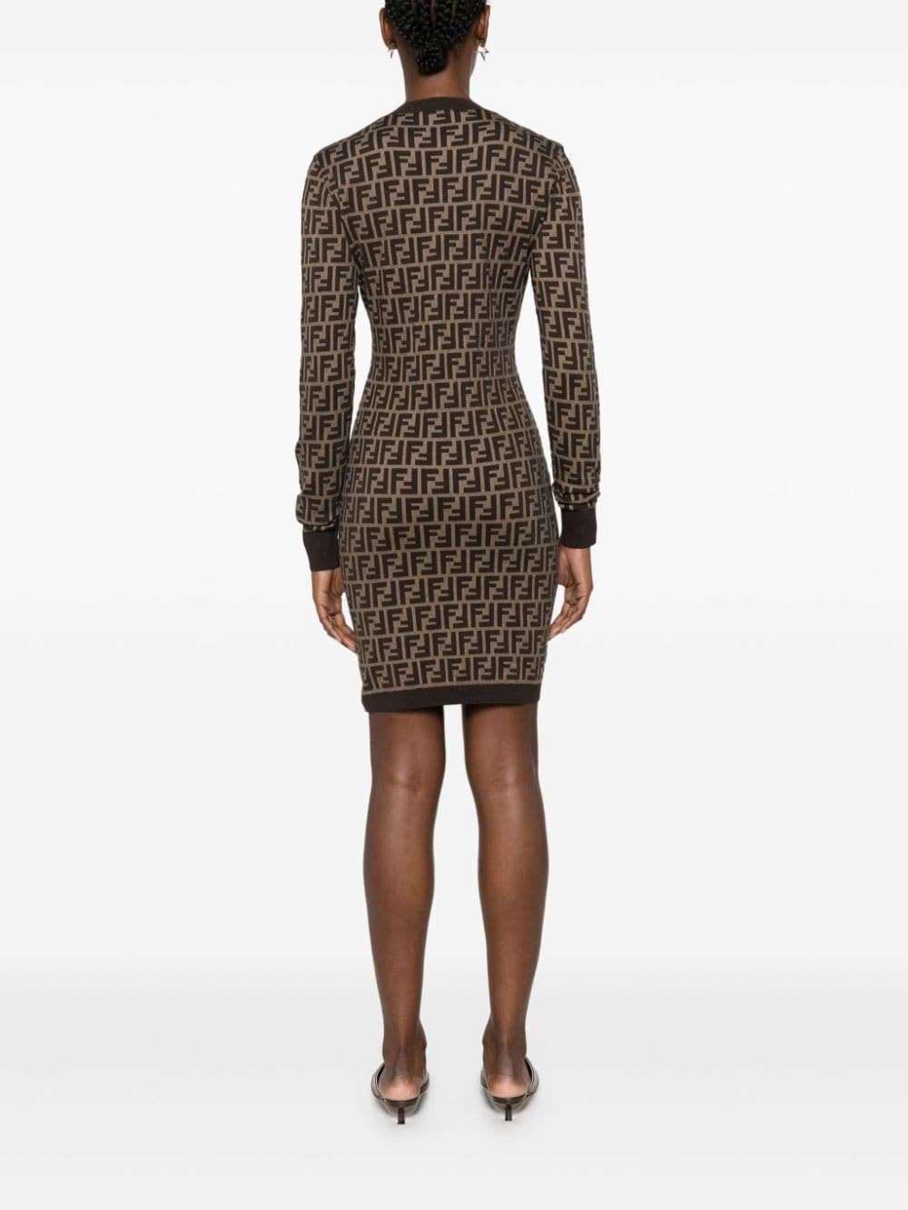 Zucca long-sleeved minidress - 4