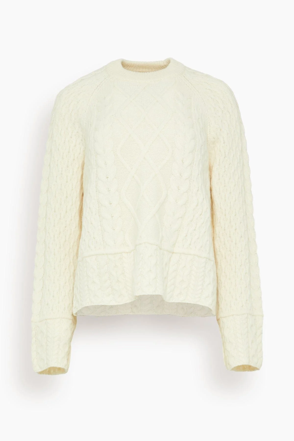 Folk Top in Ecru - 1