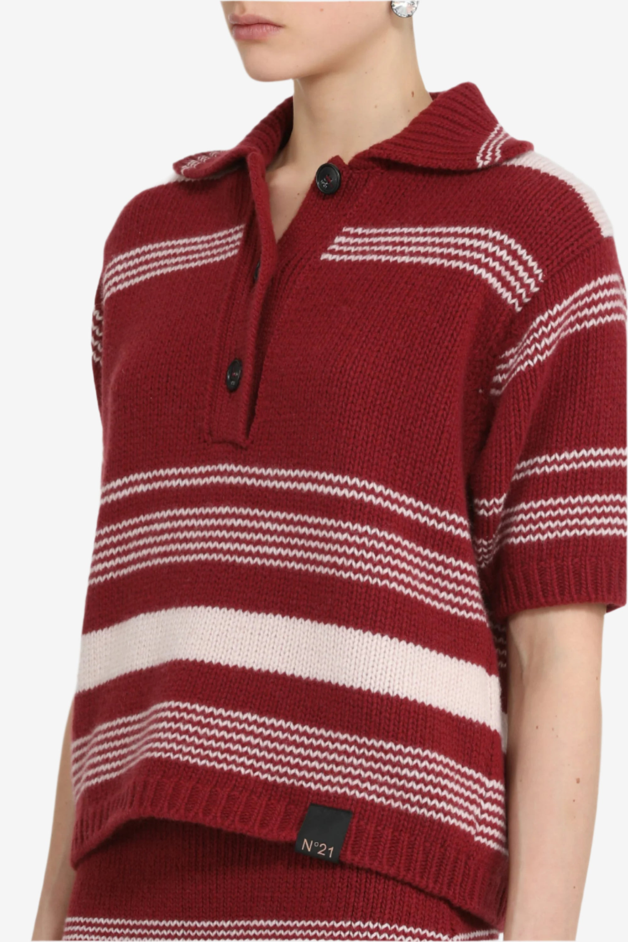 SHORT-SLEEVED STRIPED POLO SHIRT - 8