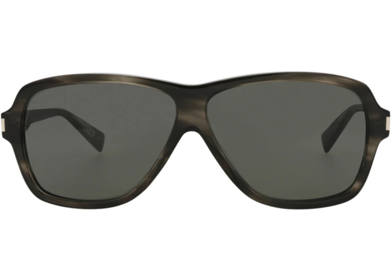 Saint Laurent Aviator-Frame Recycled Acetate Sunglasses Havana/Havana/Grey (SL609CAROL-30014608-004) 1