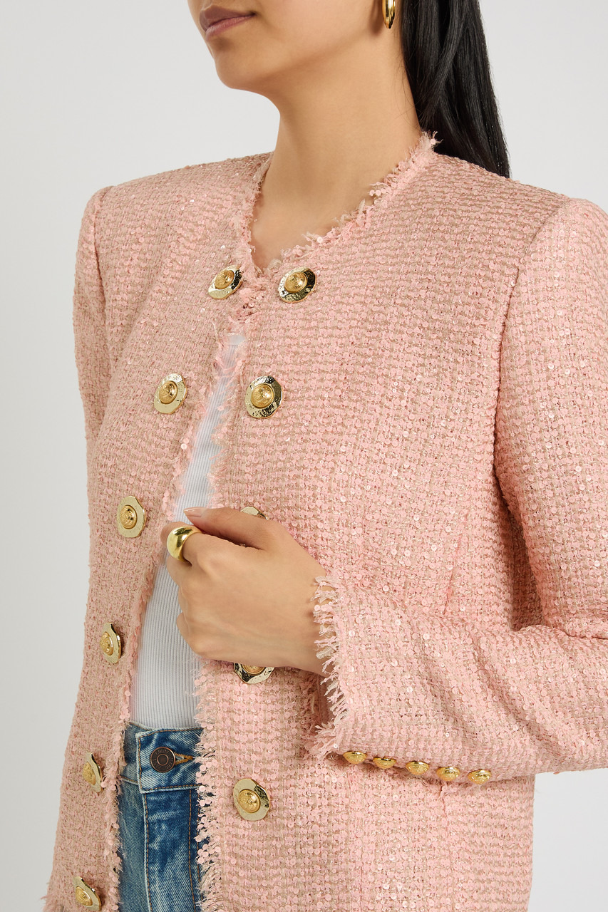 Balmain Sequin-embellished Tweed Jacket - 5