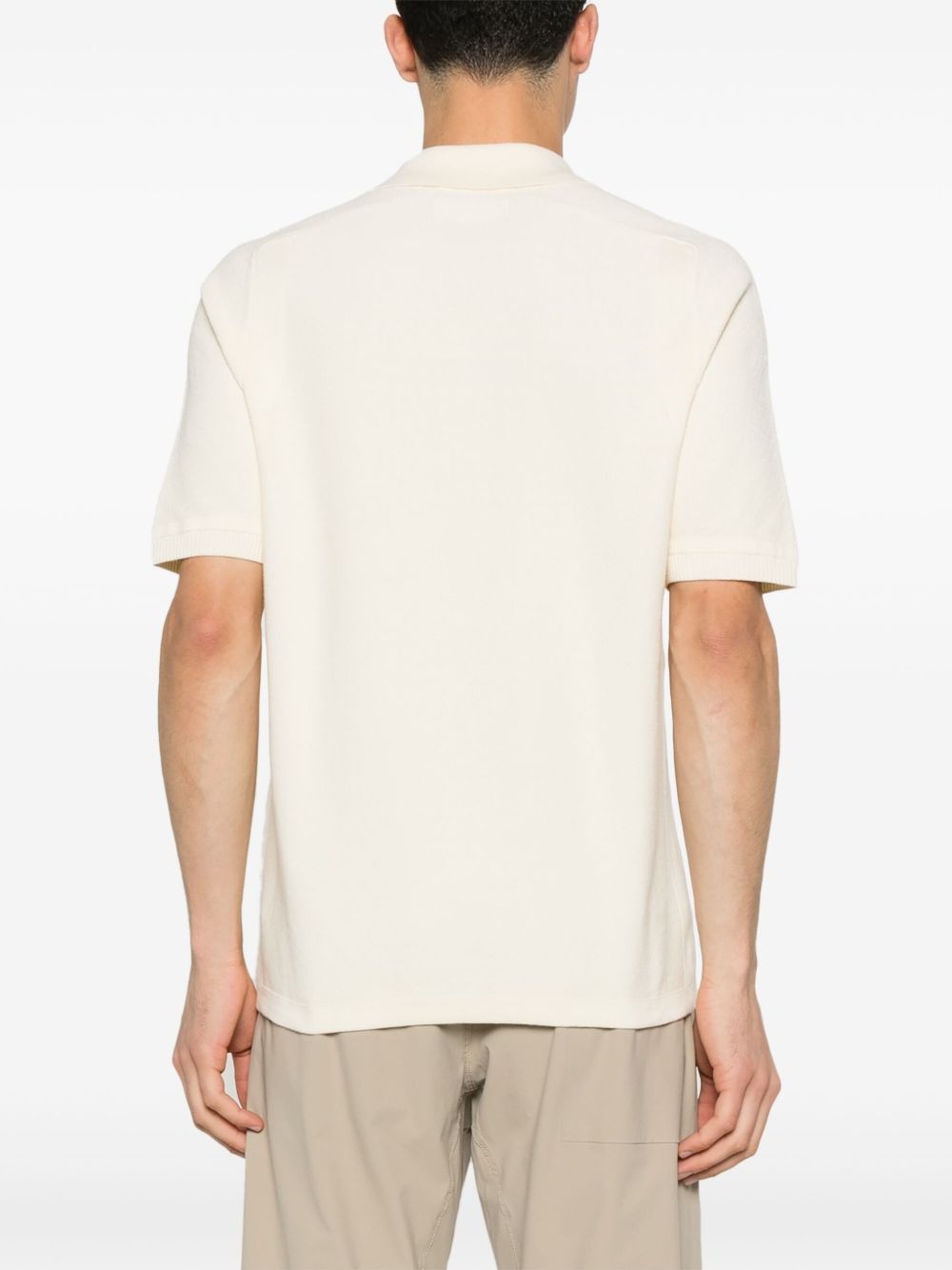 logo-patch polo shirt - 3