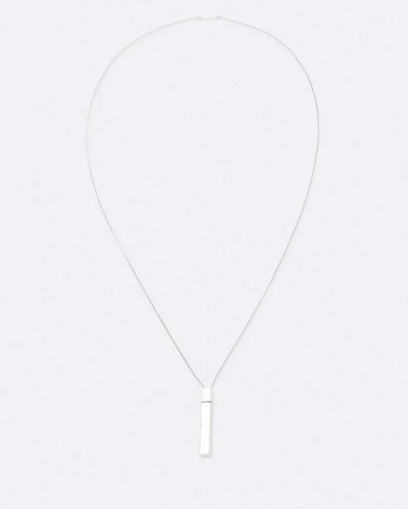 MARLO BOX PENDANT LONG NECKLACE - 1
