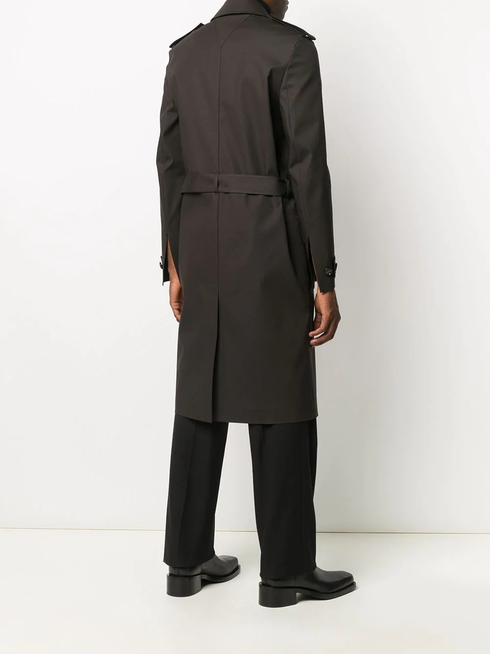 belted trench coat - 4