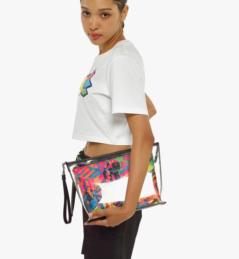 Aren Zip Pouch in Cubic Camouflage Nylon 7