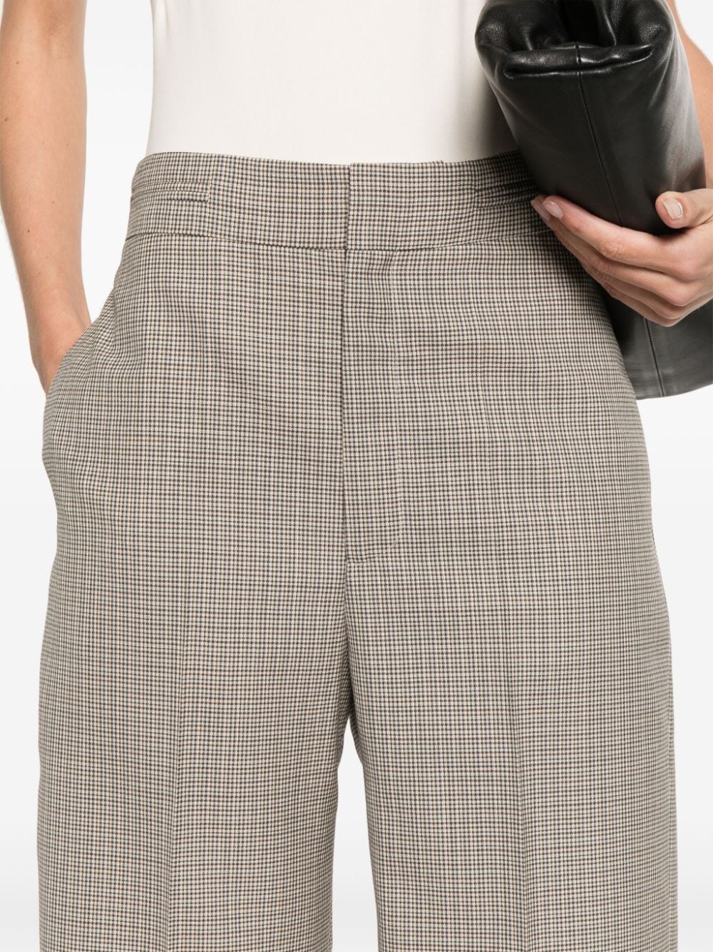 houndstooth-pattern tailored shorts - 5
