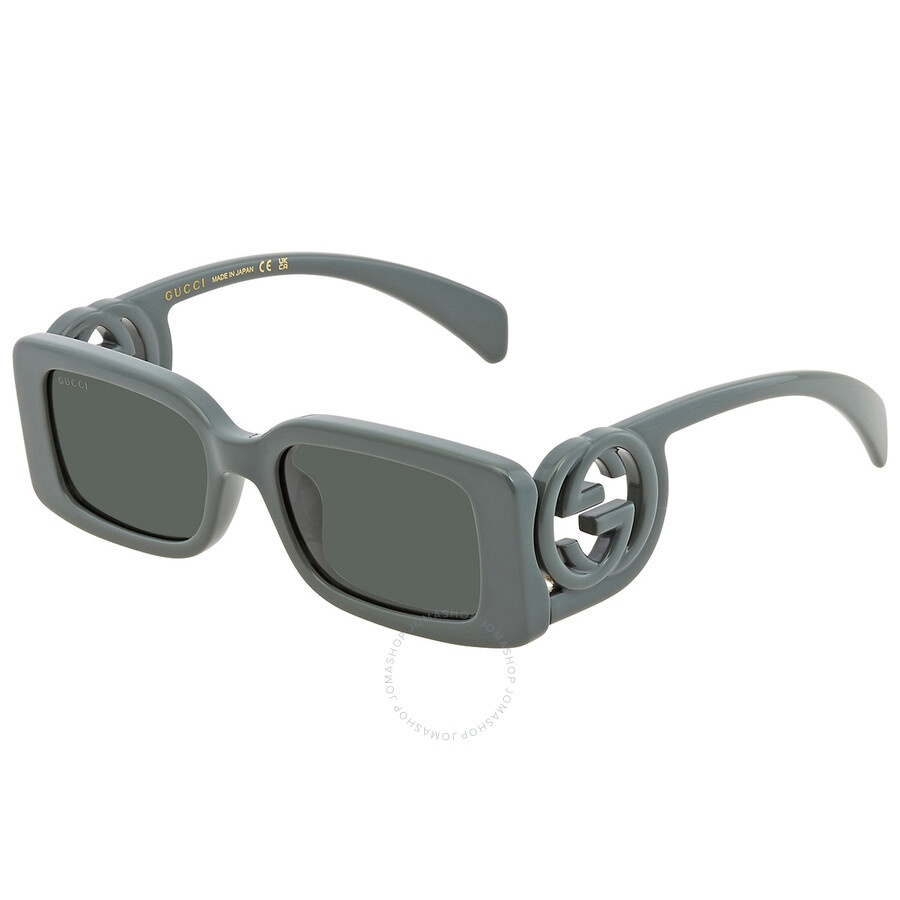 Gucci Solid Smoke Grey Rectangular Ladies Sunglasses GG1325S 003 54 - 3