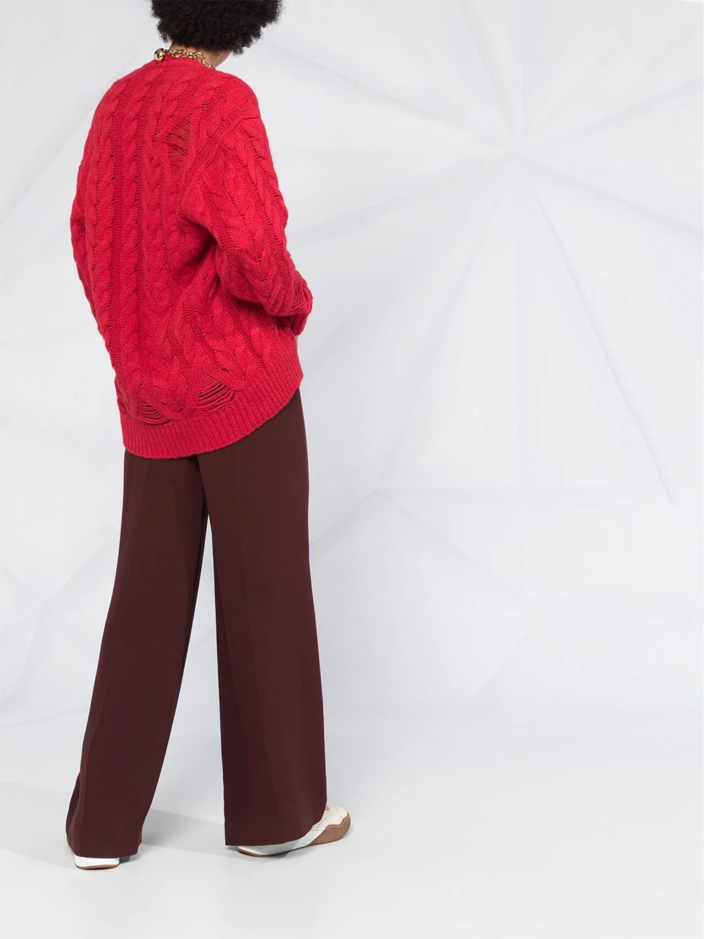 knitted relaxed jumper - 4