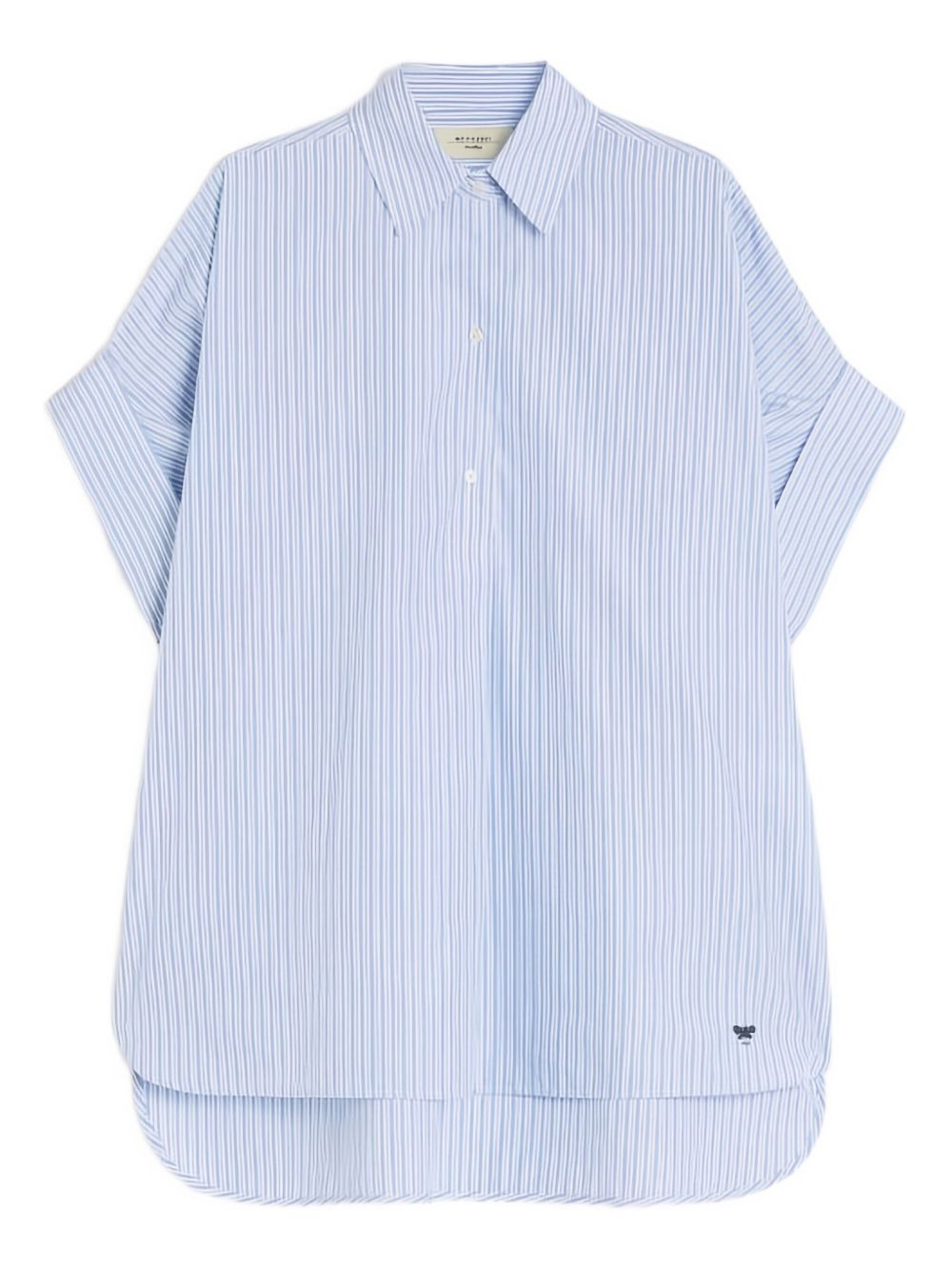 striped-pattern short-sleeve shirt - 1
