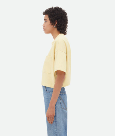 Bottega Veneta Jersey Cropped T-Shirt With V Pocket outlook