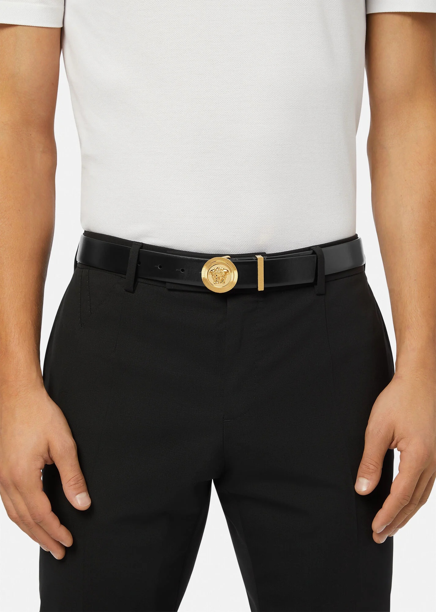 Medusa Biggie Leather Belt 3 cm - 3