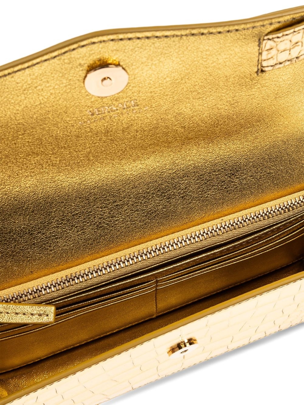Medusa '95 crocodile-effect clutch bag - 6