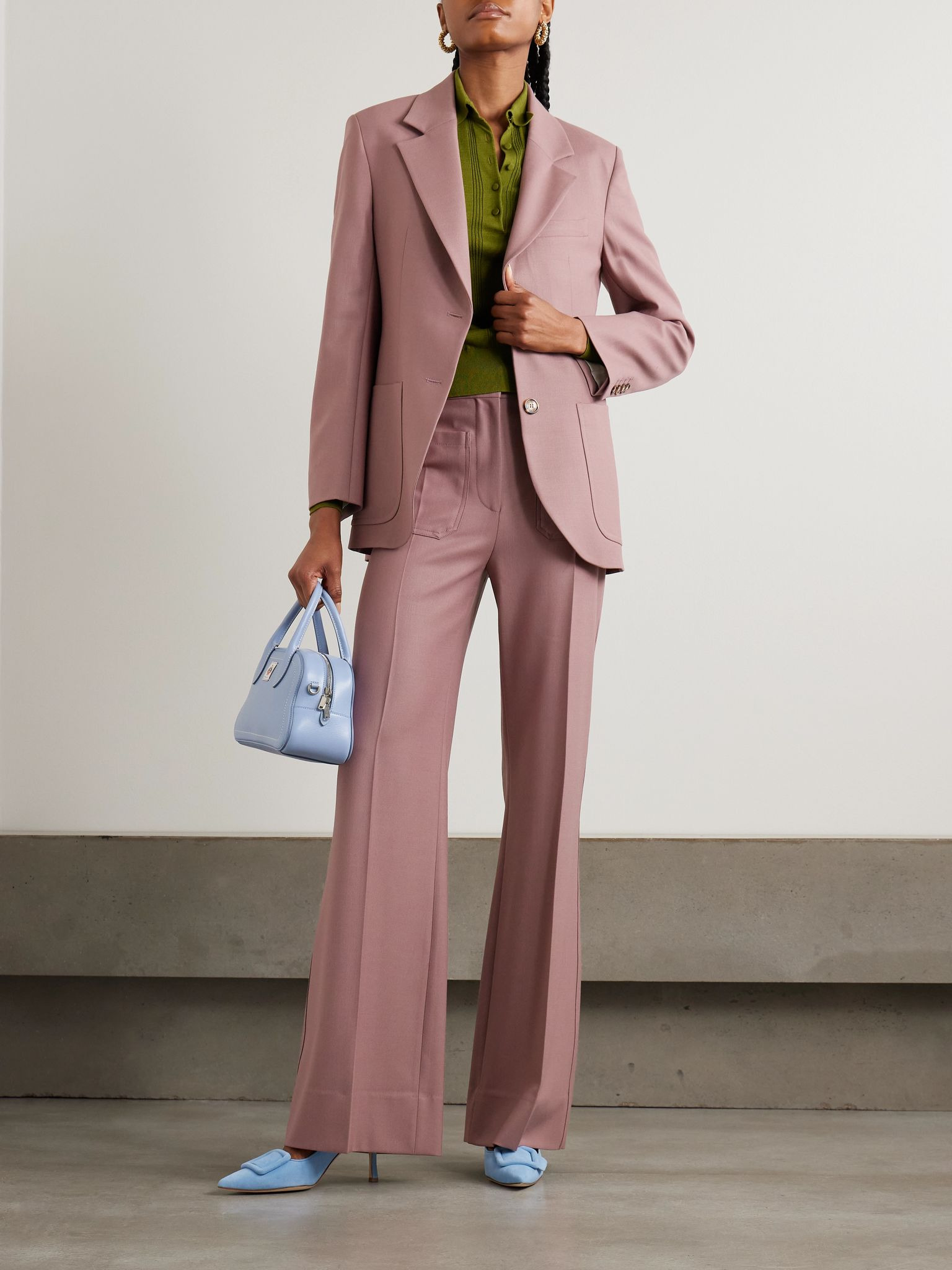 Twill blazer Lilac - 2