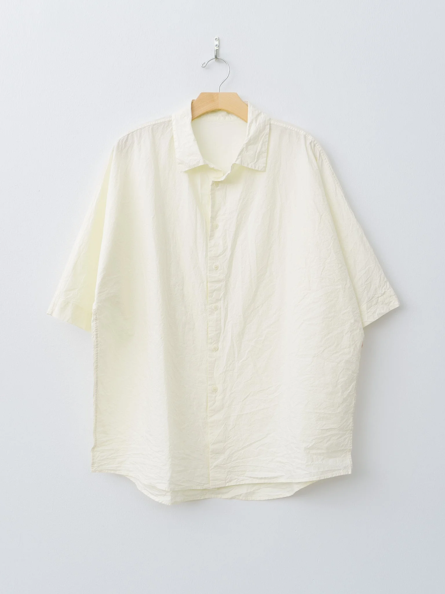 Waga Short Sleeve Shirt L COT - Natural - 1