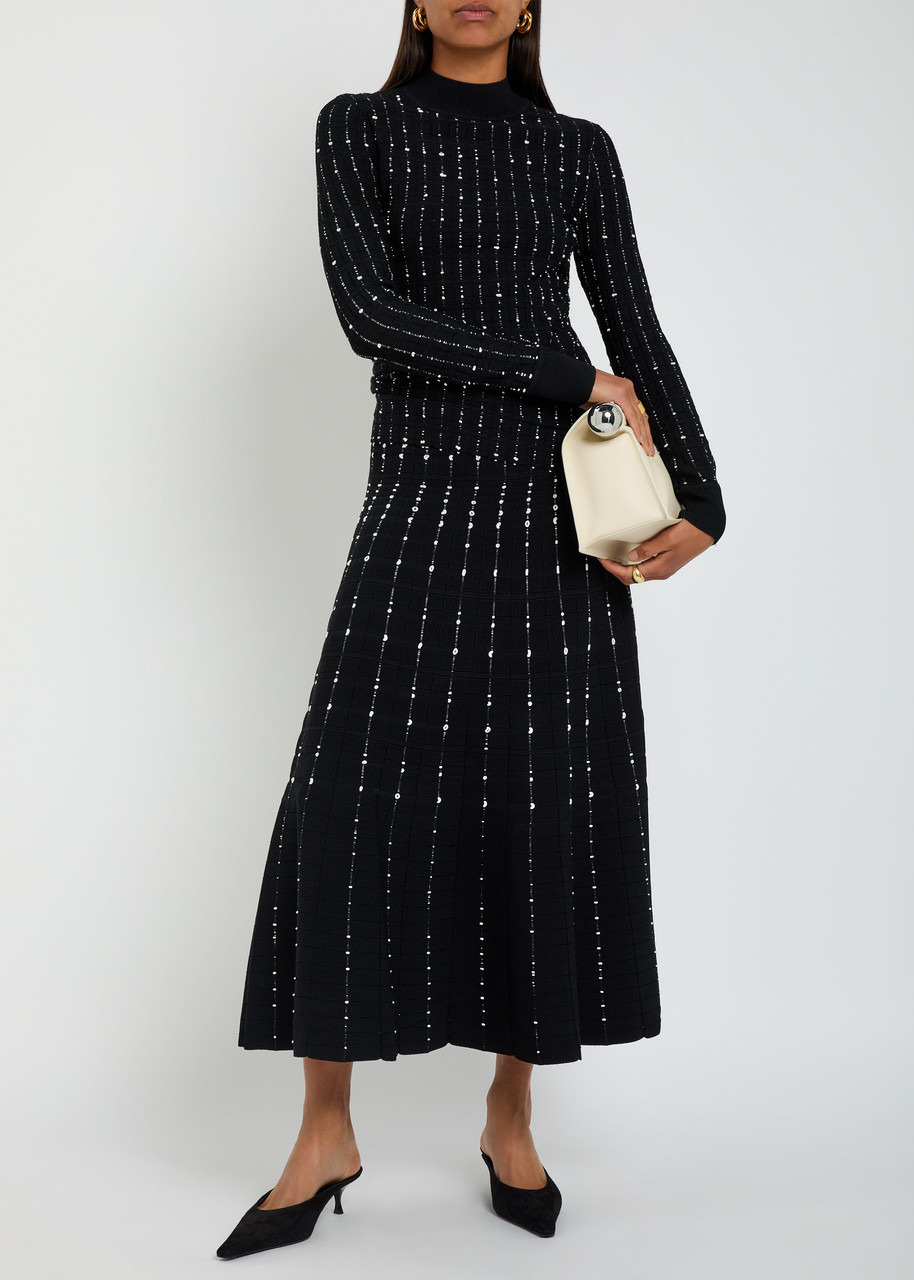 Joseph Stripe-embroidered Knit Maxi Skirt - 4