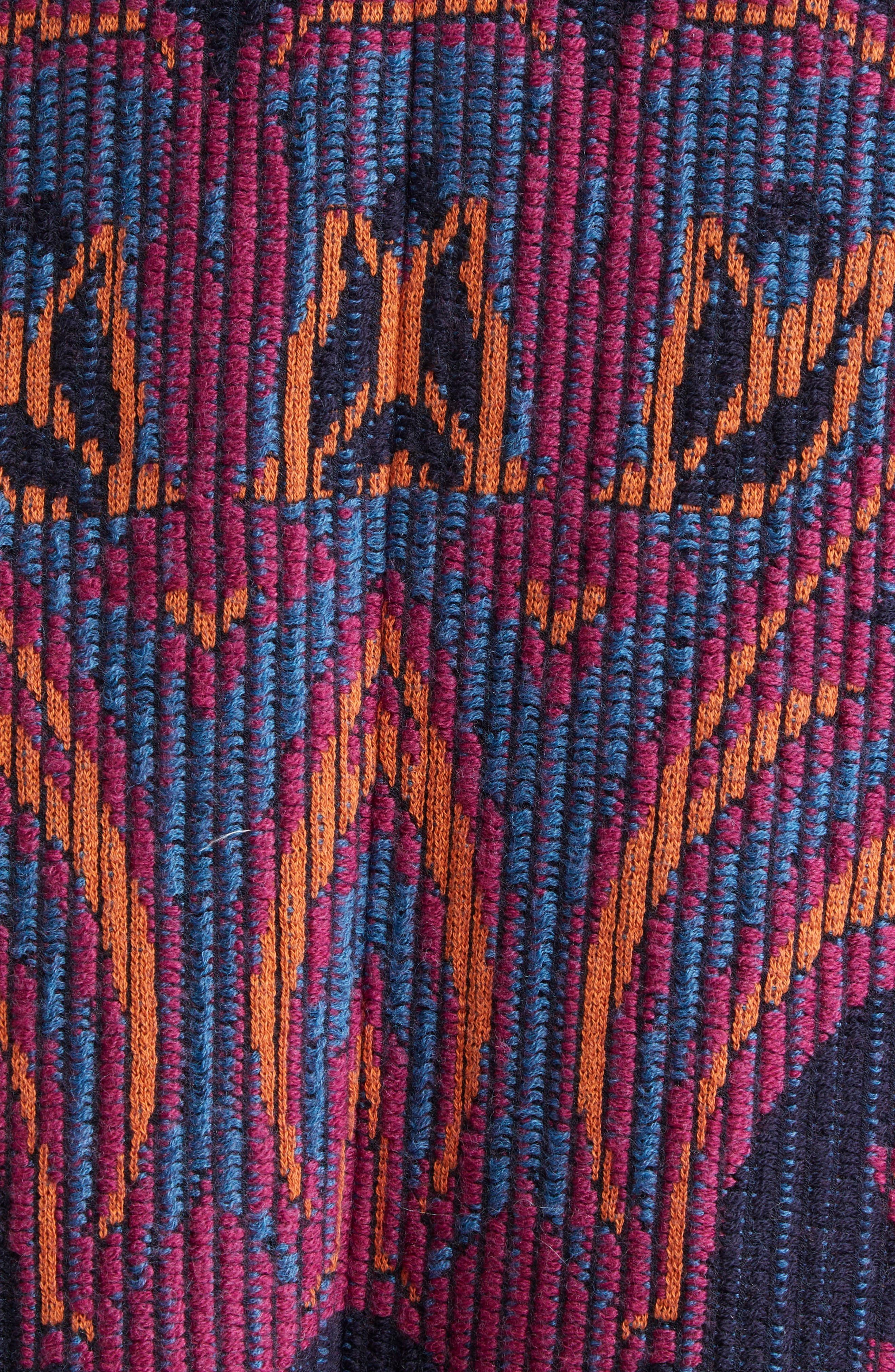 Etro Wool Blend Knit Cape in S9883 Multicolour/Blue at Nordstrom - 5