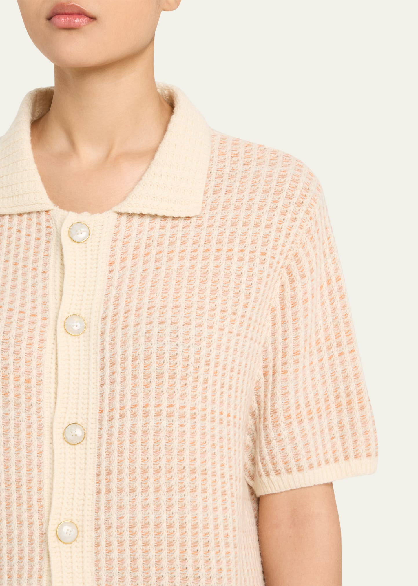 Noble Short-Sleeve Cashmere Shirt - 5
