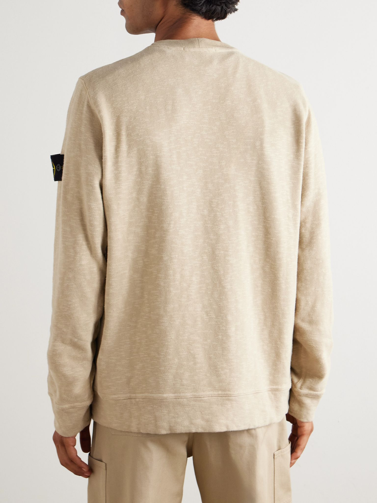 Cotton-Jersey Sweatshirt Beige - 4