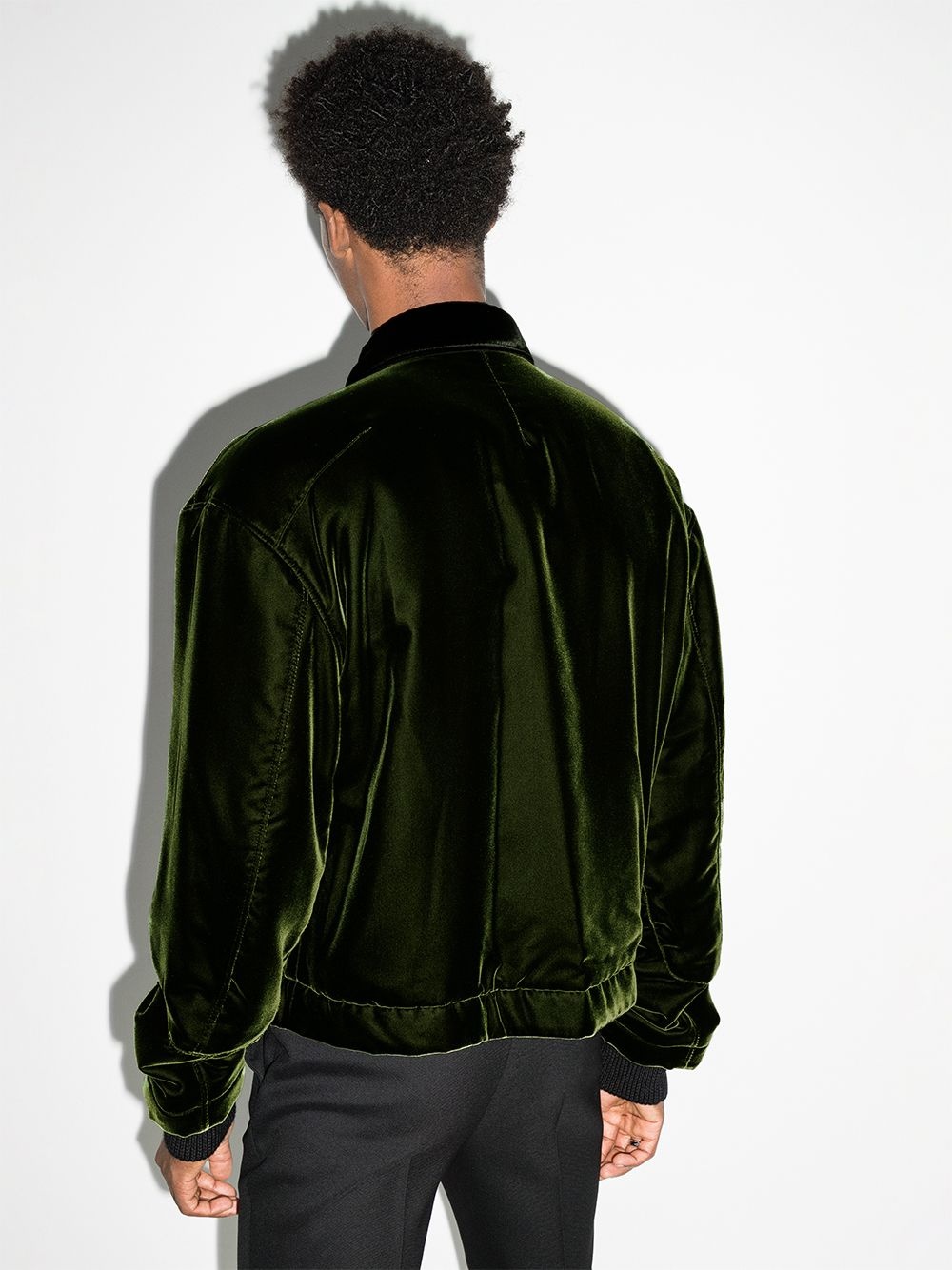 reversible velvet bomber jacket - 3