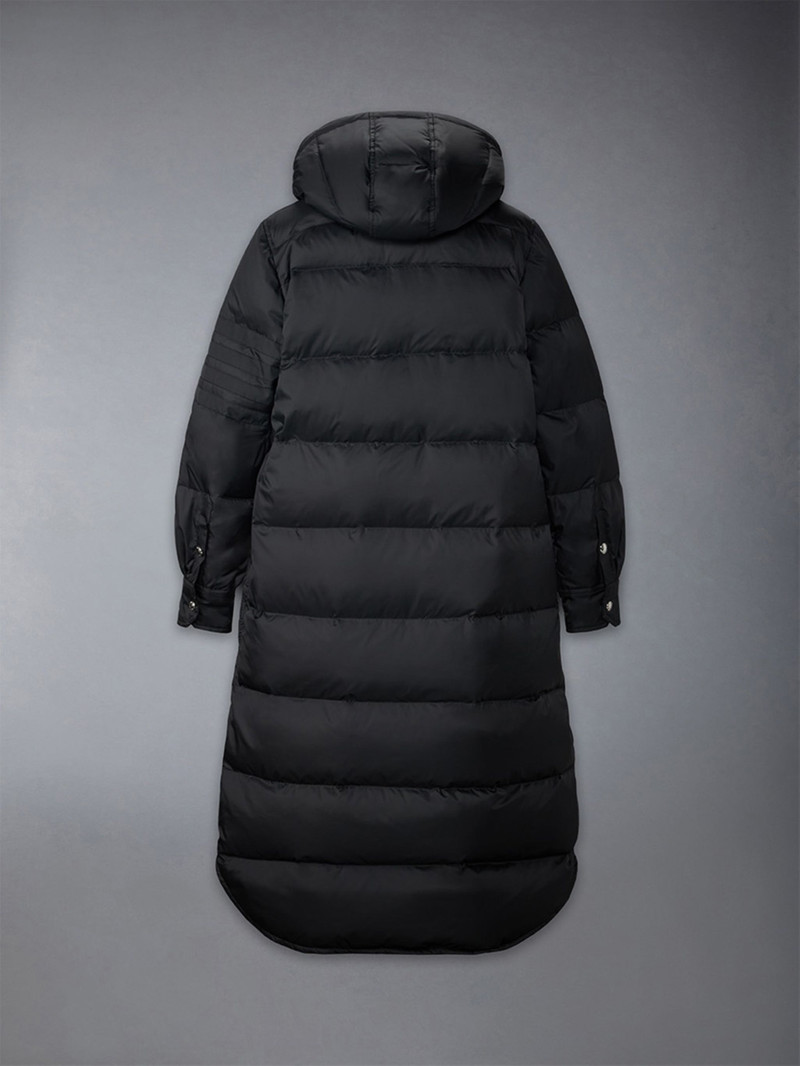 Downfilled 4-bar Hooded Shirtdress 3