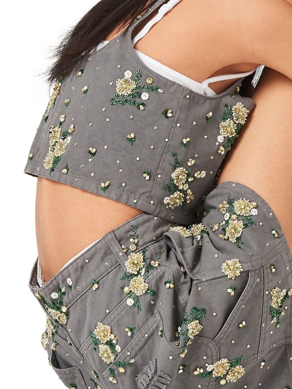 floral-embellished bermuda shorts - 3