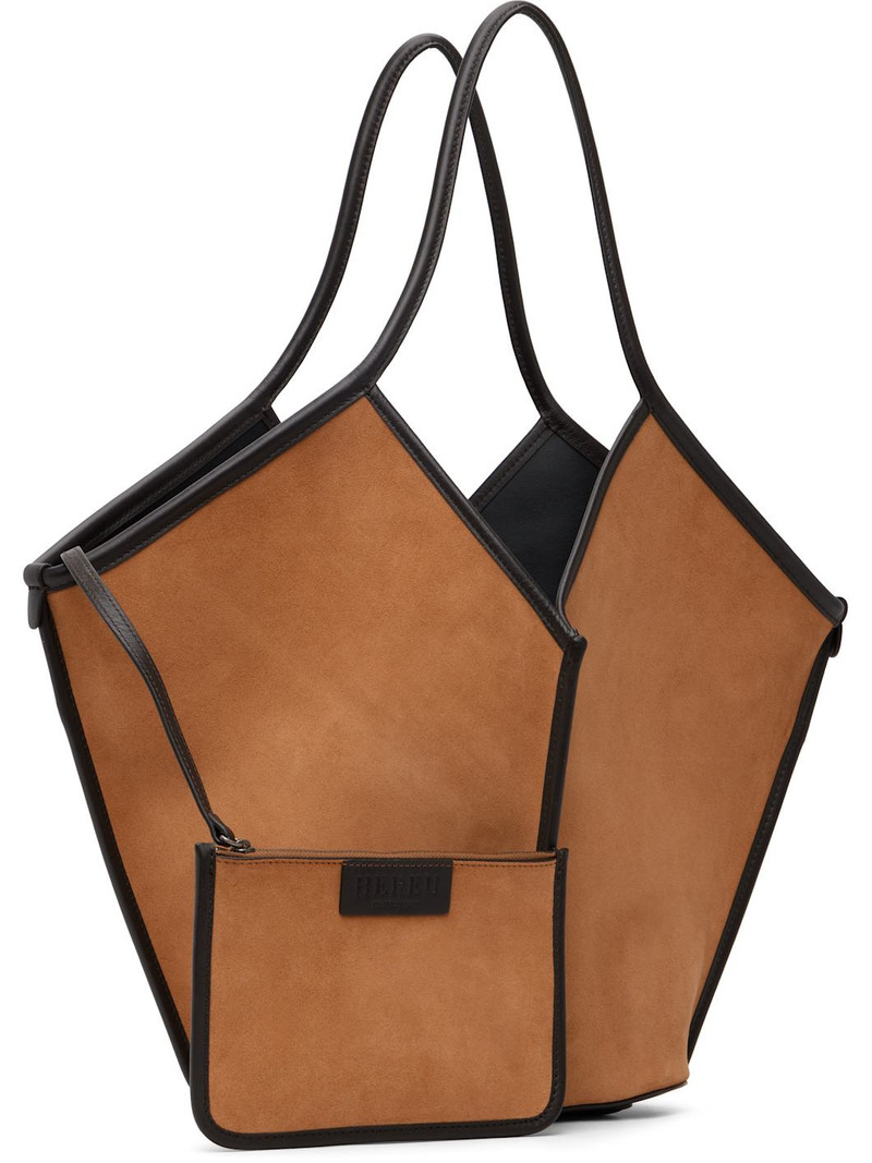 HEREU Tan Calella Suede Tote outlook