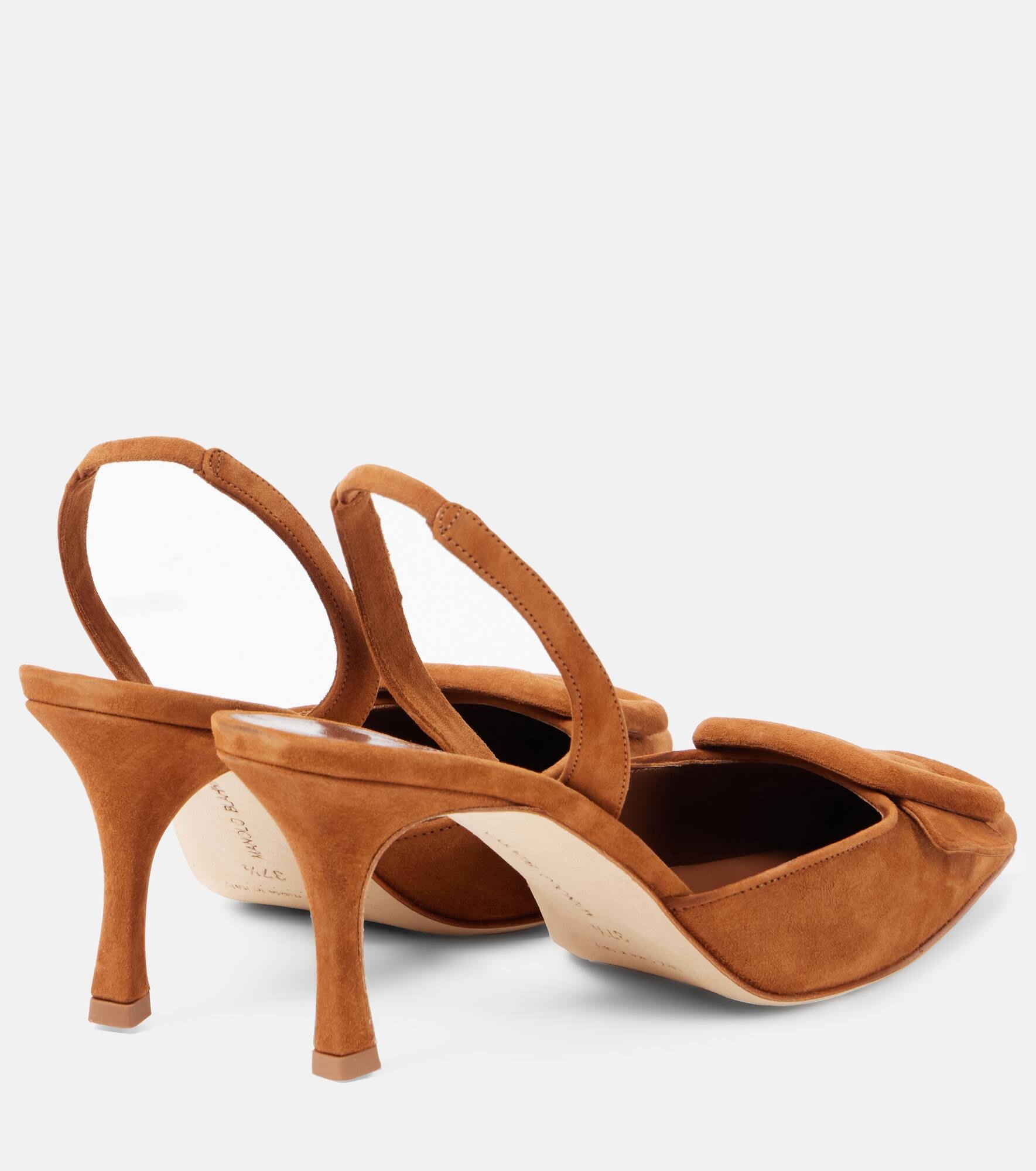 Maysli 70 suede slingback pumps - 3