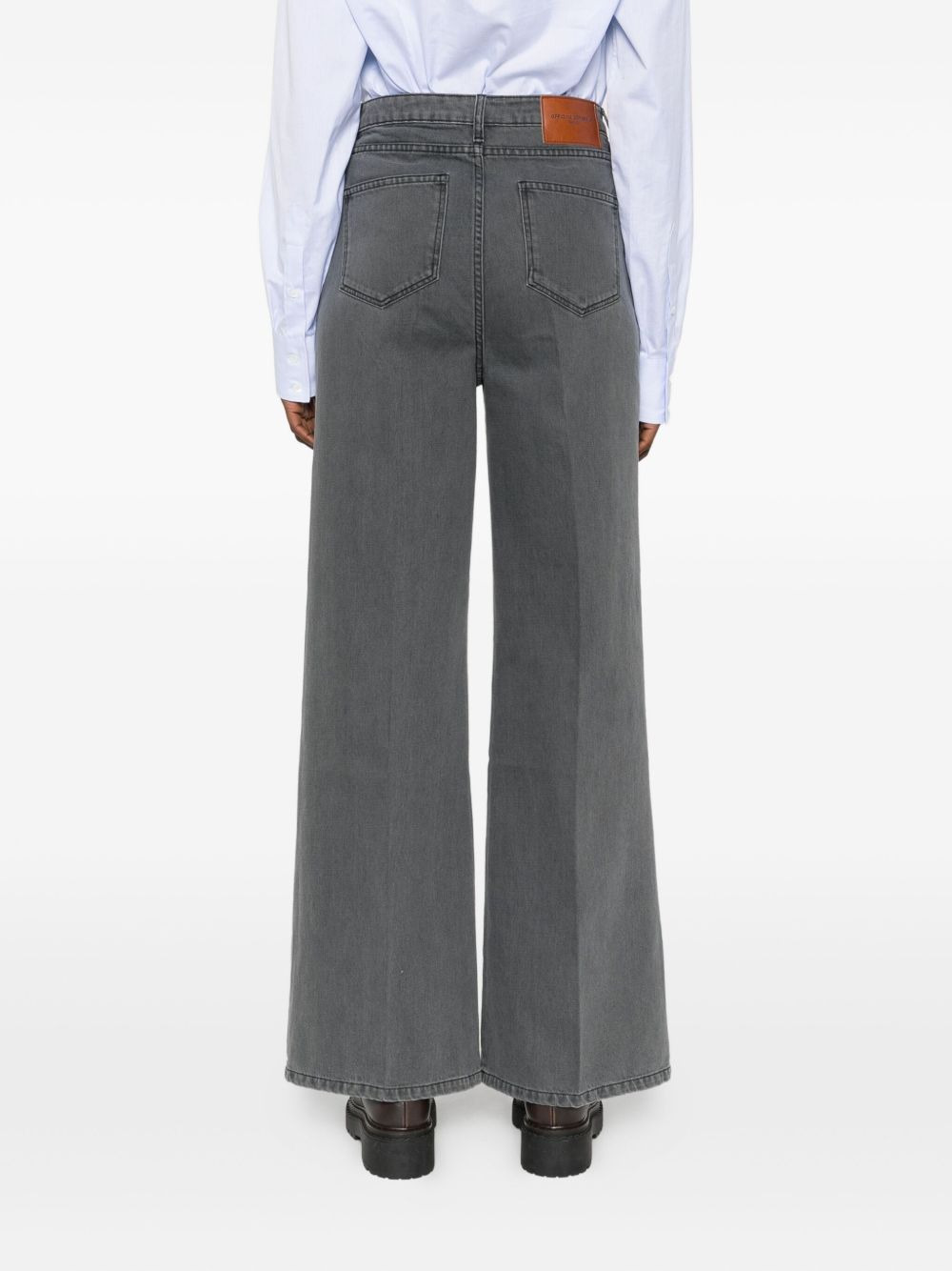 Romy faded wide-leg jeans - 4