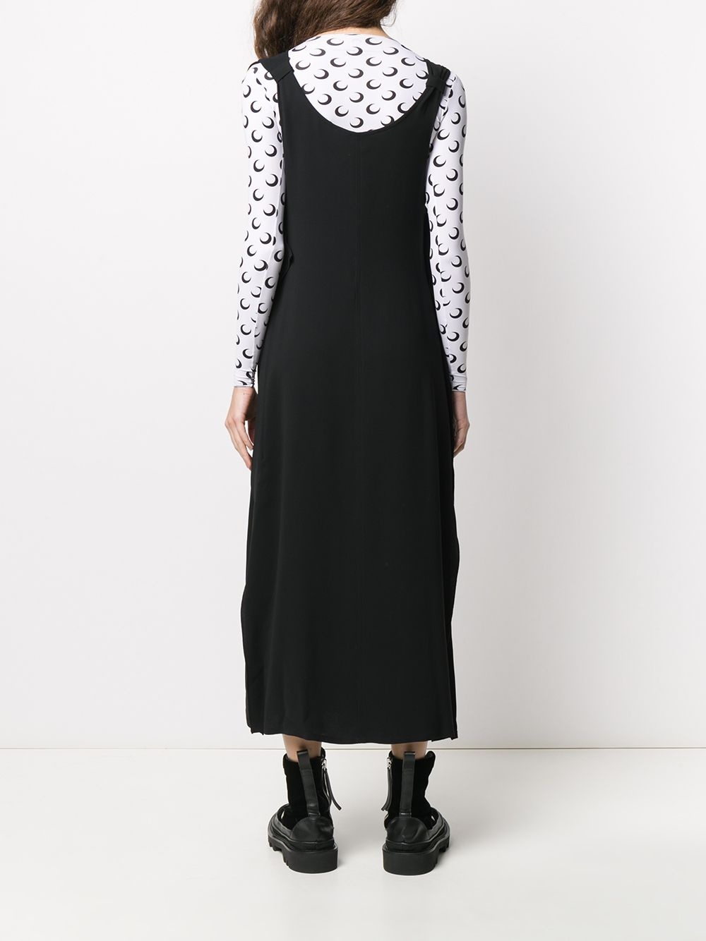 v-neck midi dress - 4