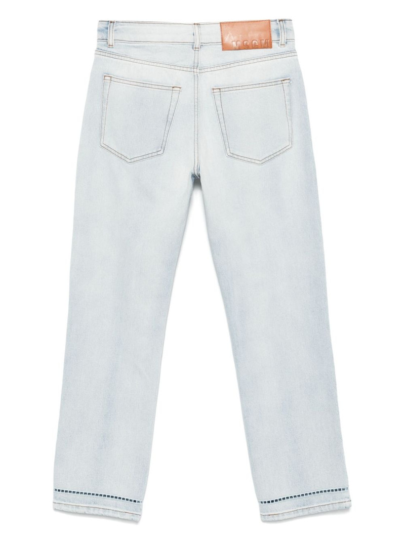 MSGM logo-embroidered jeans outlook