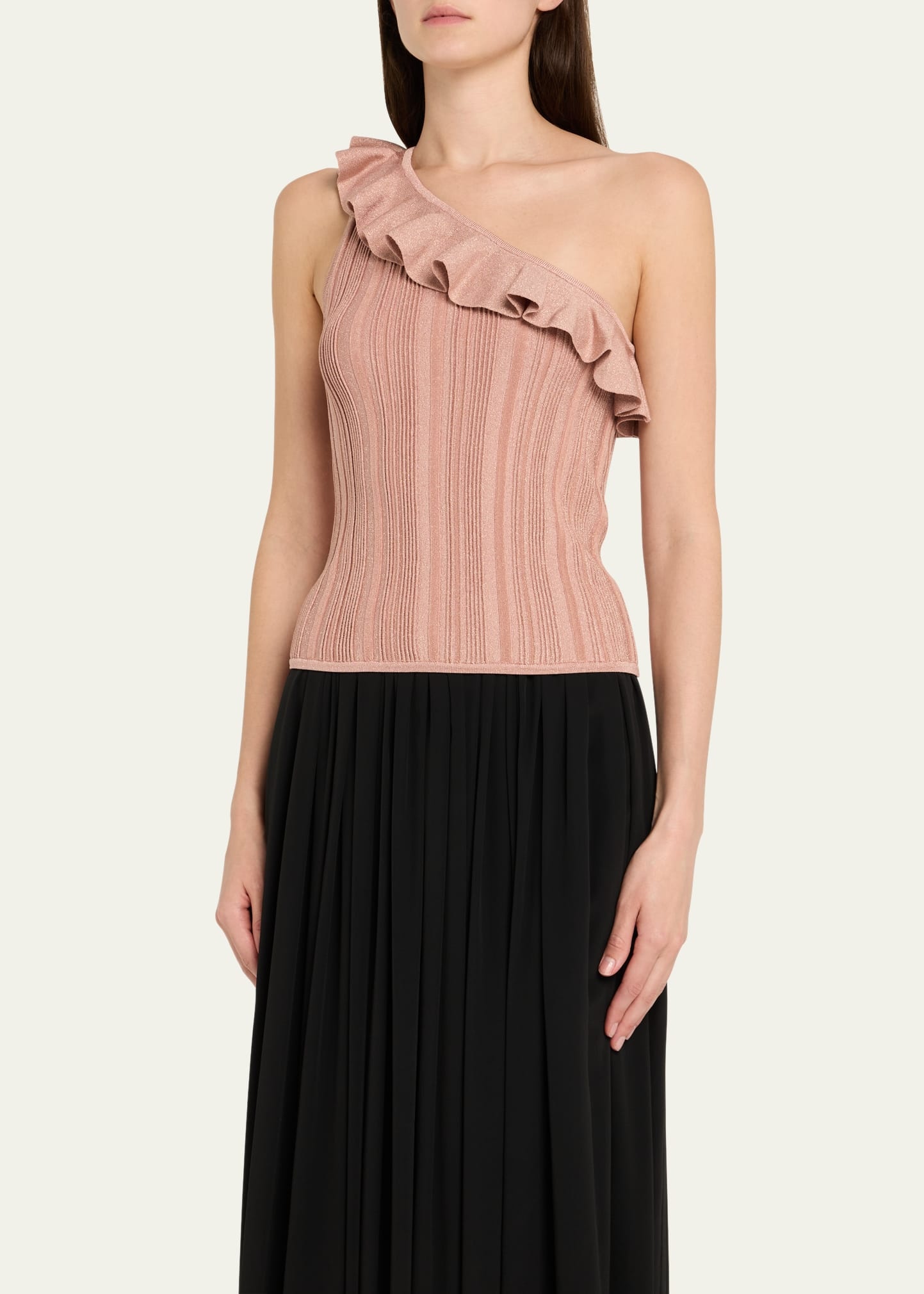 Lucky Metallic Frill Tank Top - 4