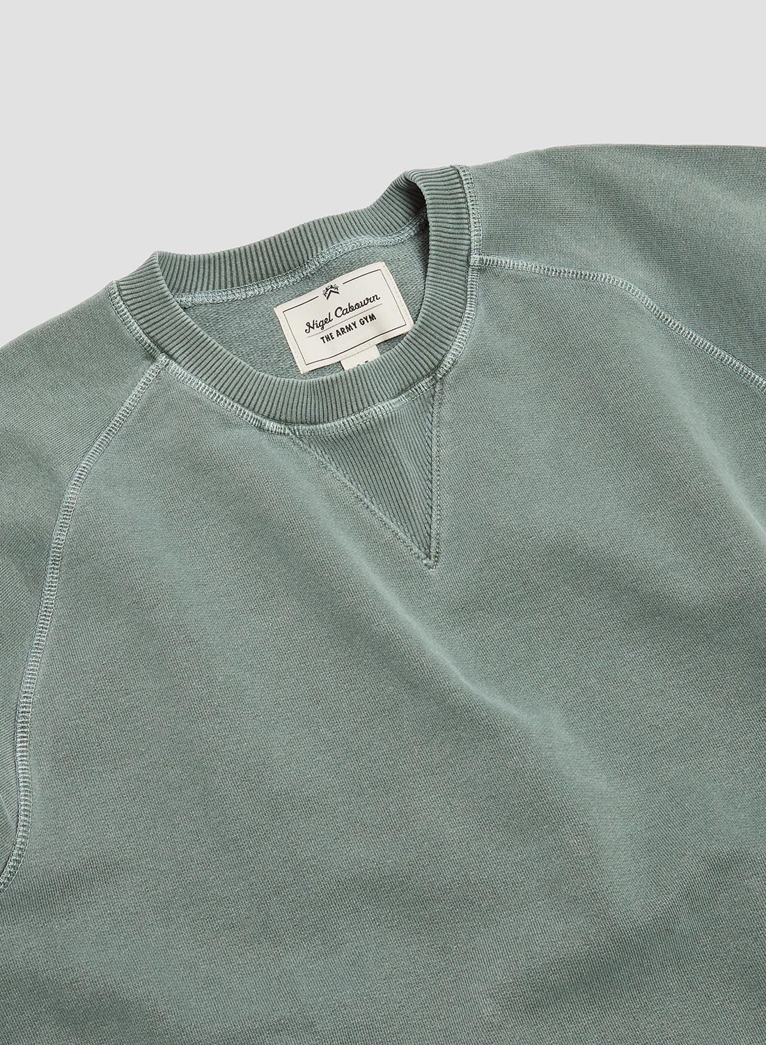 Embroidered Arrow Crew in Sports Green - 6