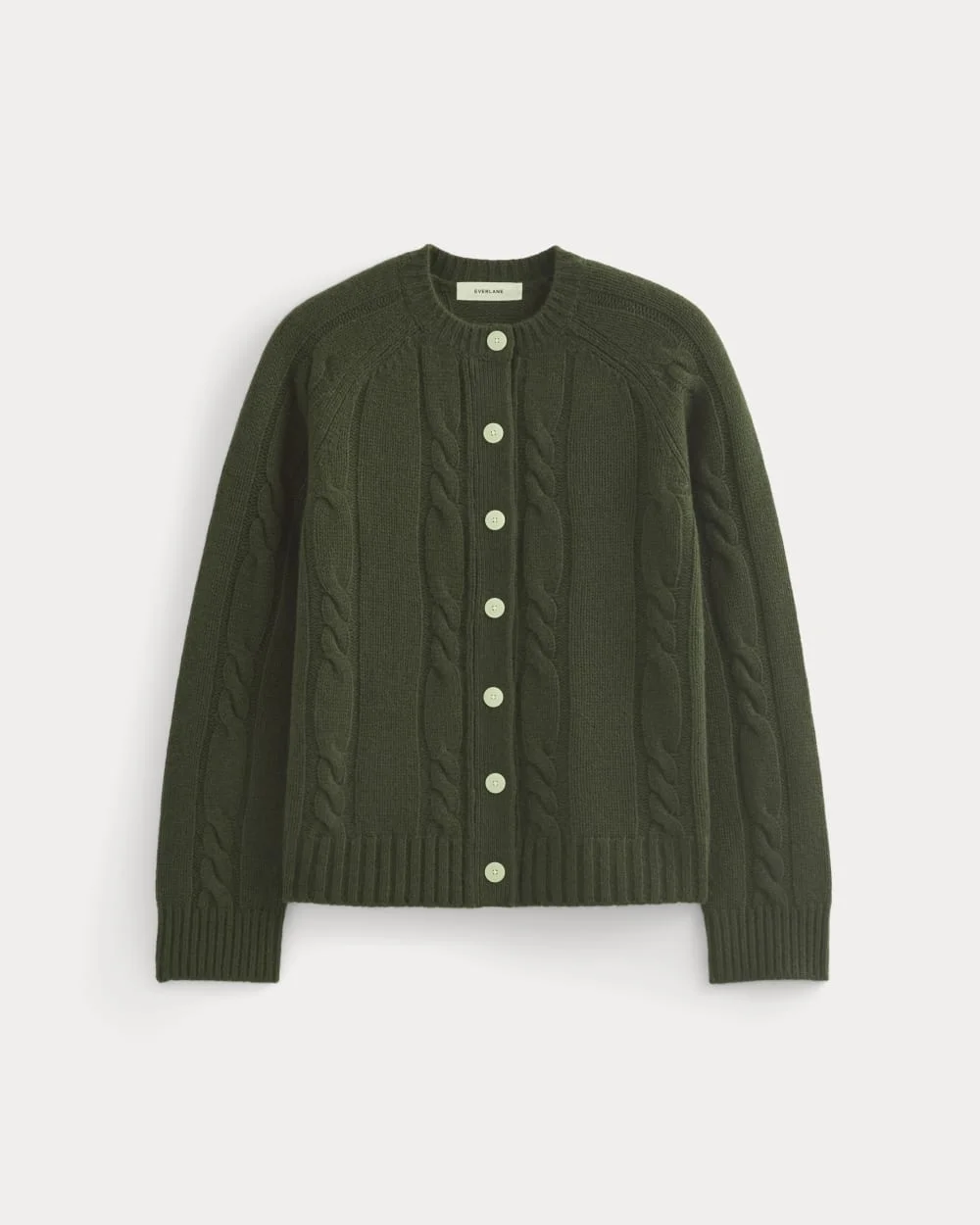 CABLE CARDIGAN IN EXTRAFINE LUXE MERINO - 1