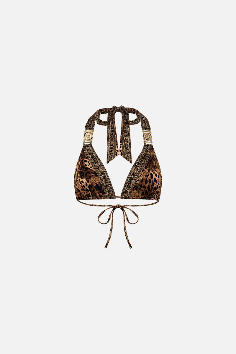 SOFT TIE TRI BRA WITH TRIM - 1