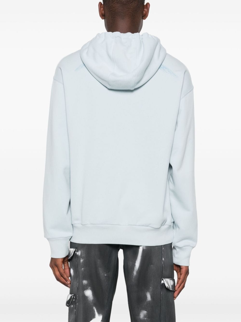 logo-embroidered hoodie - 4
