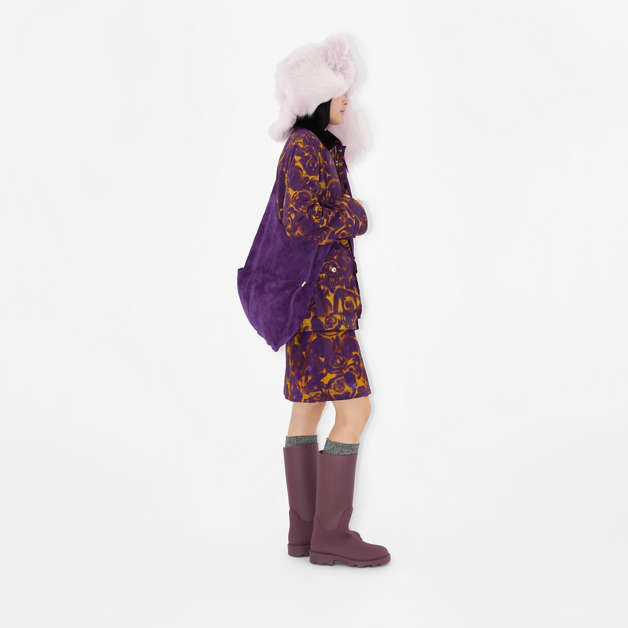 Rose Print Field Jacket - 3