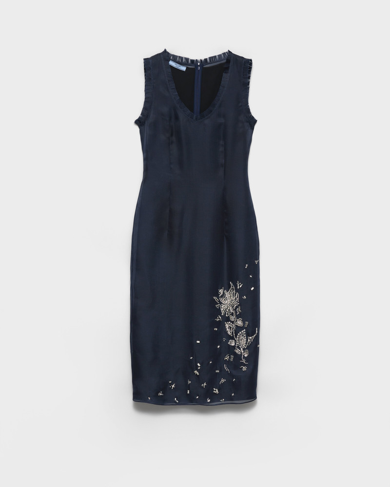 Embroidered silk organza dress 1