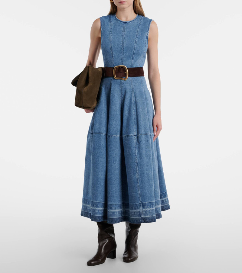 SIMKHAI Bowen denim maxi dress outlook