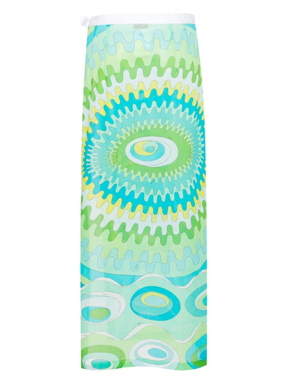 Bersaglio-print tied maxi skirt - 2