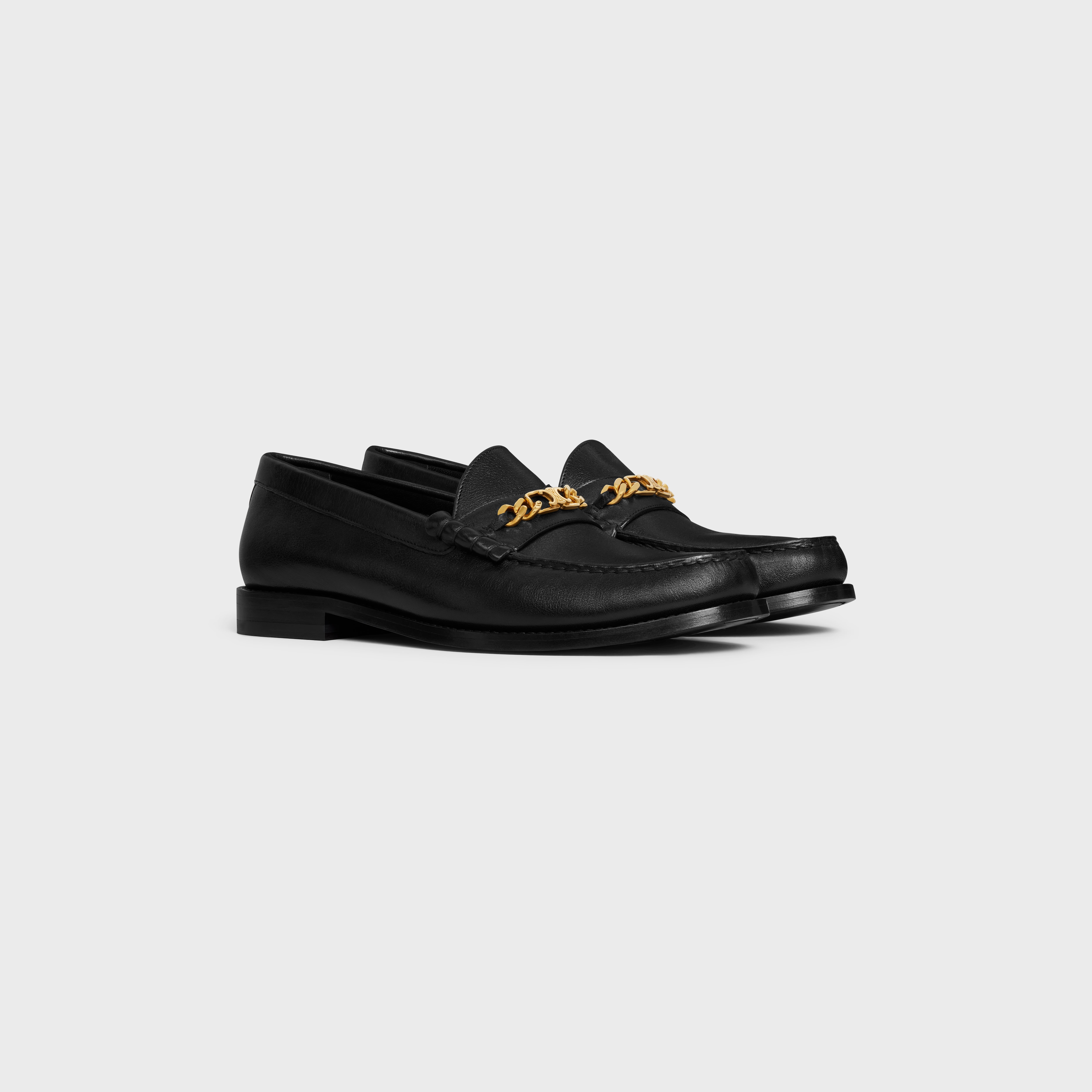 CELINE LUCO TRIOMPHE CHAIN LOAFER in CALFSKIN - 2