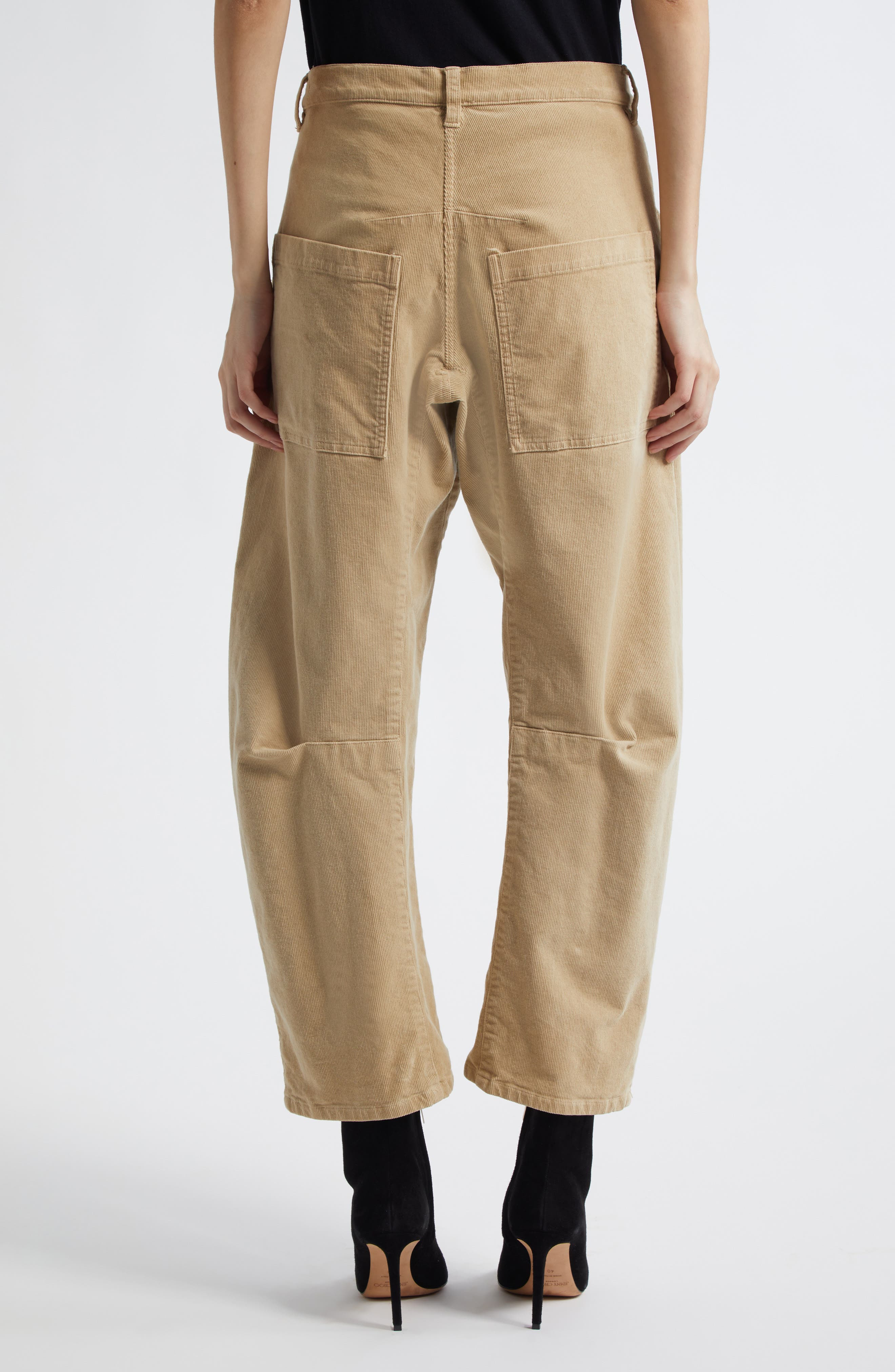 Nili Lotan Shon Corduroy Pants in Sabbia at Nordstrom - 2