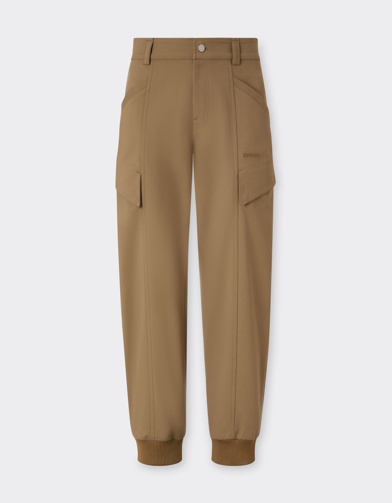 Technical cotton cargo trousers 1