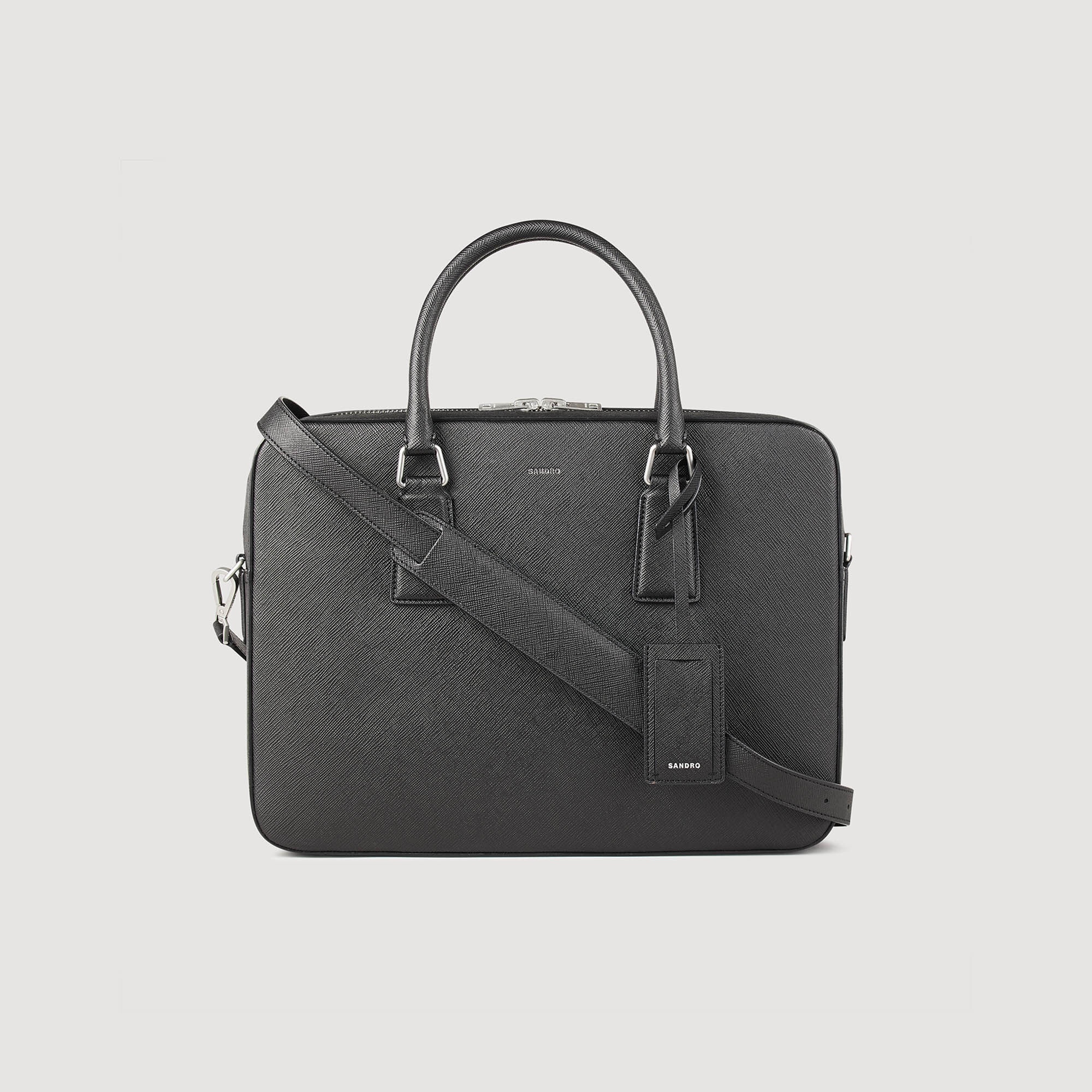 Saffiano leather briefcase - 1