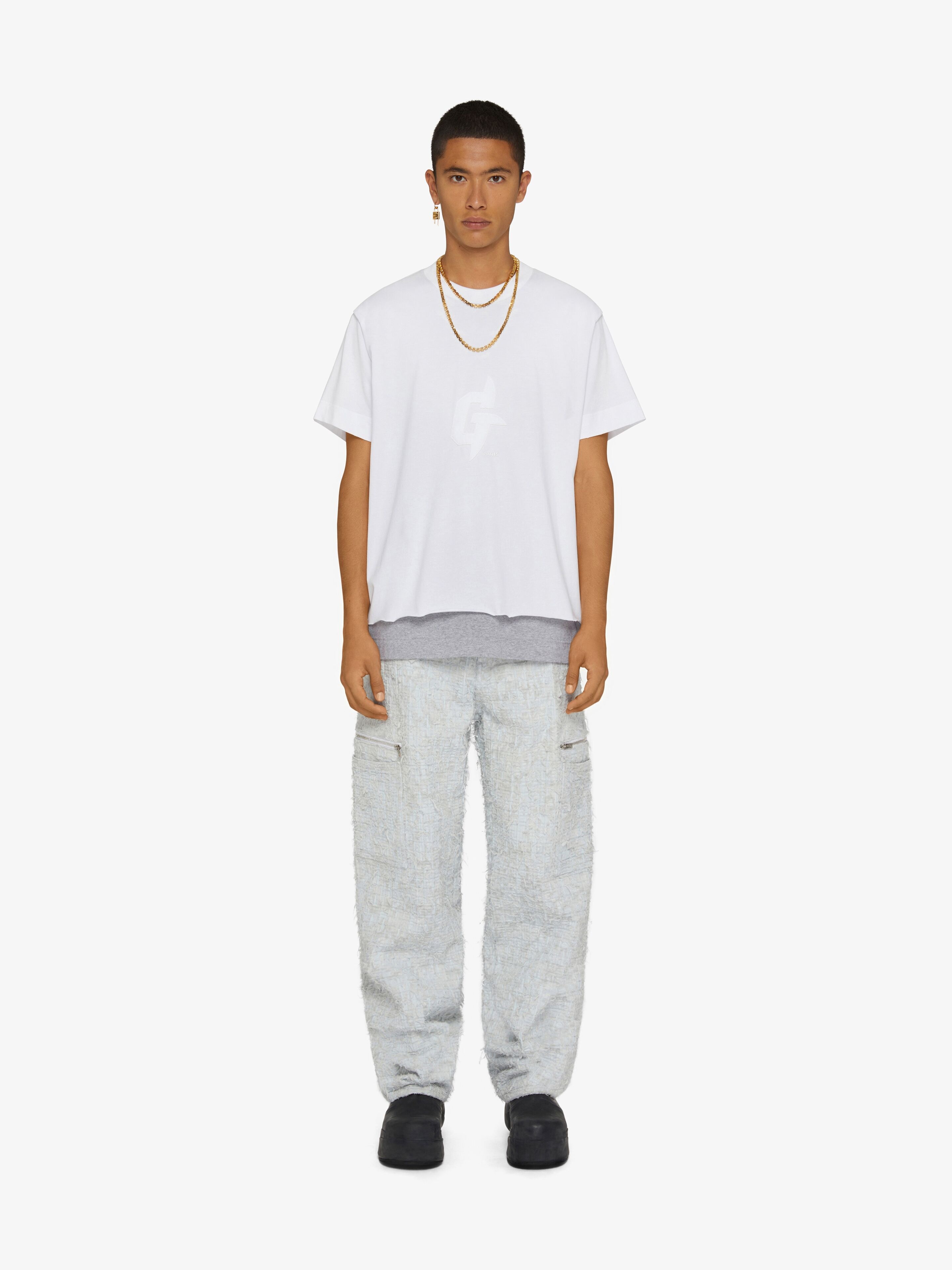 G RIDER OVERSIZED CUT & LAYER T-SHIRT IN JERSEY - 2